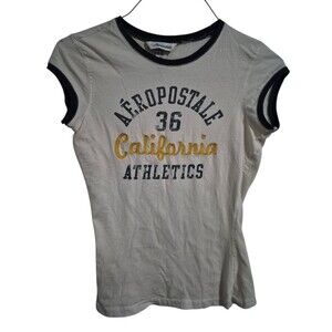 VTG Aeropostale XS Baby Tee Cotton 90's Y2K Bella Swan Core Elena Gilbert
